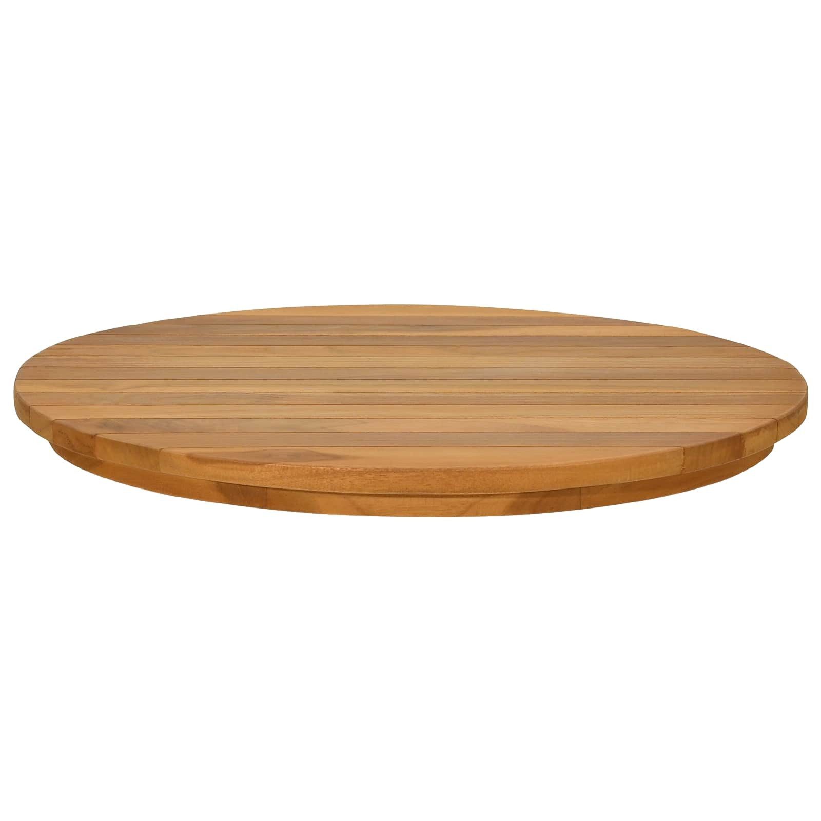 vidaXL Tischplatte Tischplatte Ø 50 x 3,5 Rund Massives holz Natur (1 St)