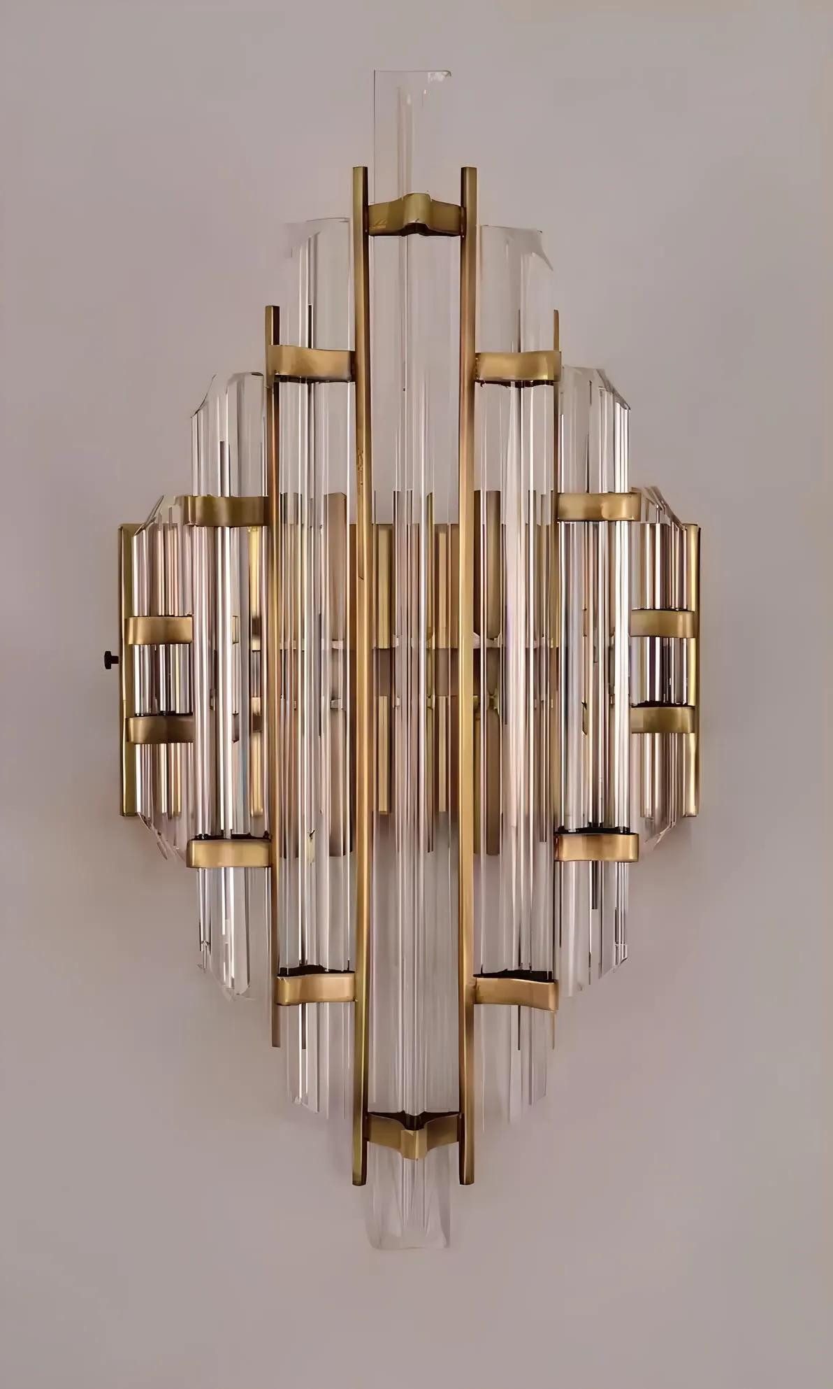 Xlmoebel Wandleuchte Zeitgenössische Wandlampe aus Metall für den Wohnbereich, Hergestellt in Europa