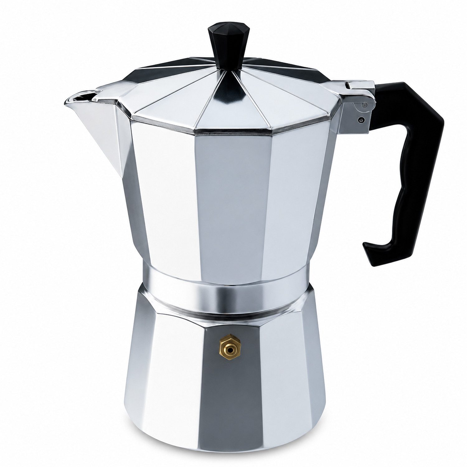 Mojawo Kanne Espressokocher 330 ml aus Aluminium – Mokkakanne für 6 Tassen Espresso