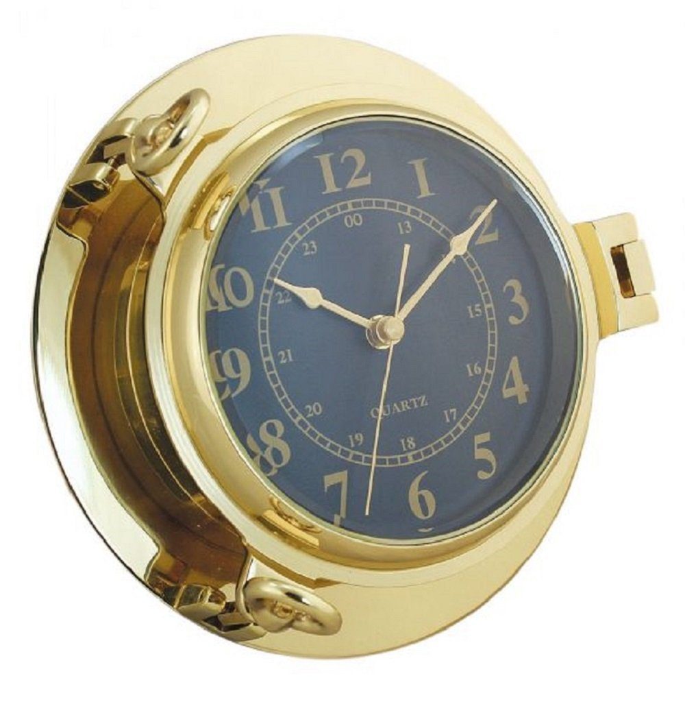 Wanduhr, Linoows Schiffsuhr Luxus Uhr Ø 22,5 cm Maritime