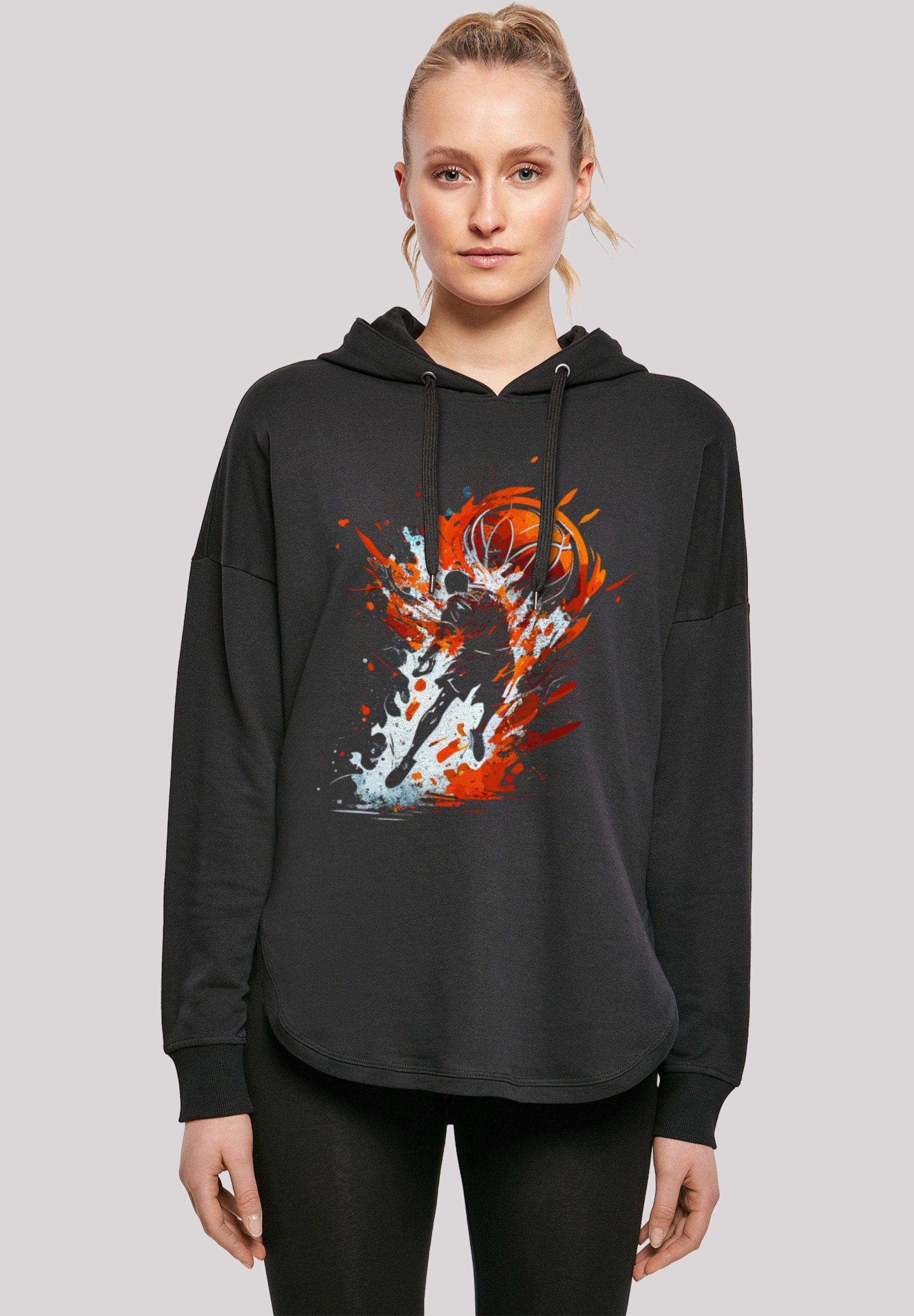 F4NT4STIC Kapuzenpullover Basketball Splash Sport Oversize Hoodie Print,  Fällt weit aus, bitte eine Größe kleiner bestellen