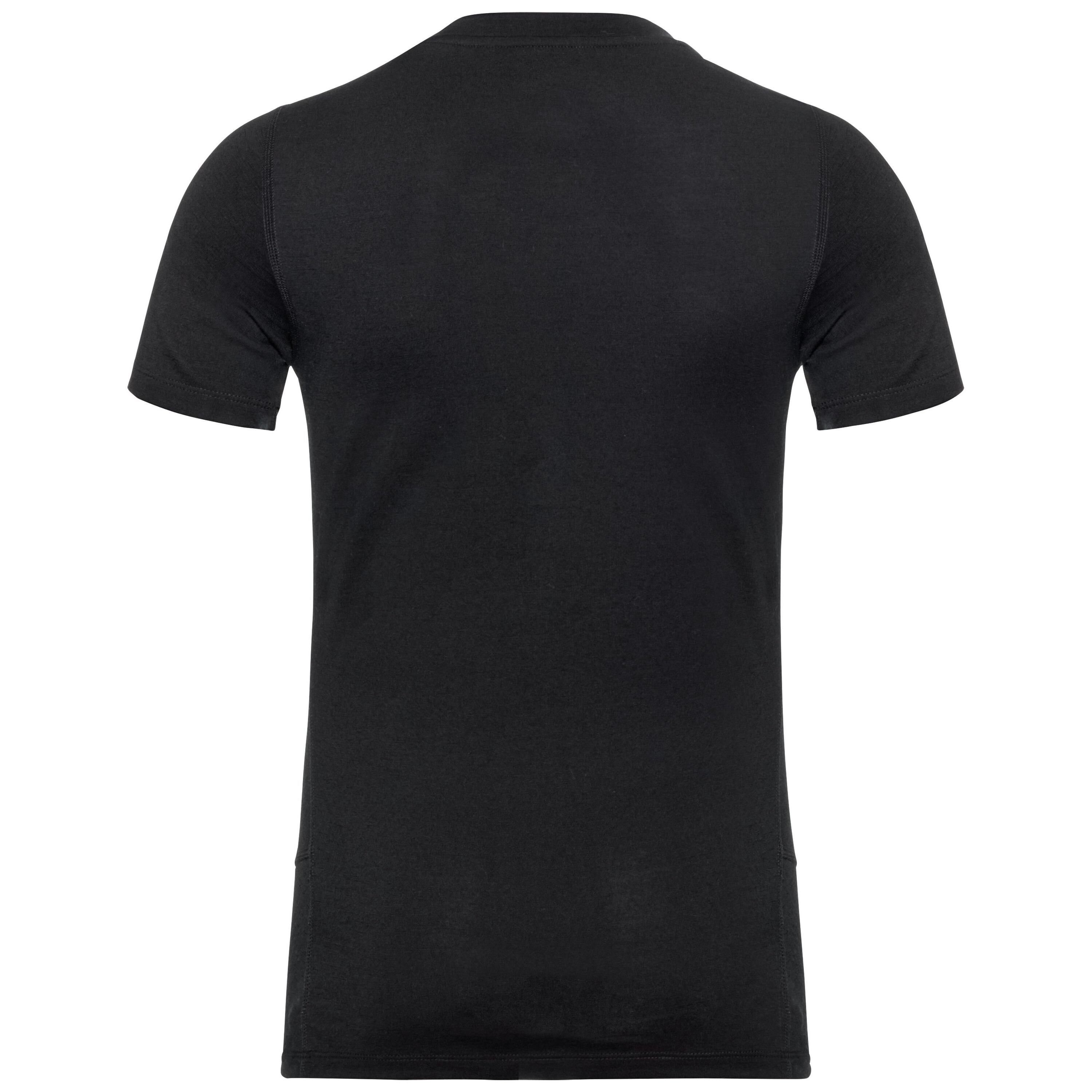 Funktionsunterhemd Layer T-Shirt Black Damen Merino Odlo Base Warm