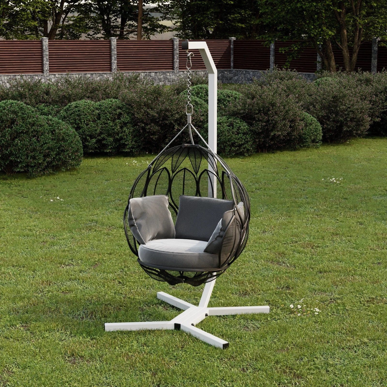 QLS Hängesessel GESTELL aus Stahl mit Haken 203 cm bis 100 kg, Stabil Outdo günstig online kaufen