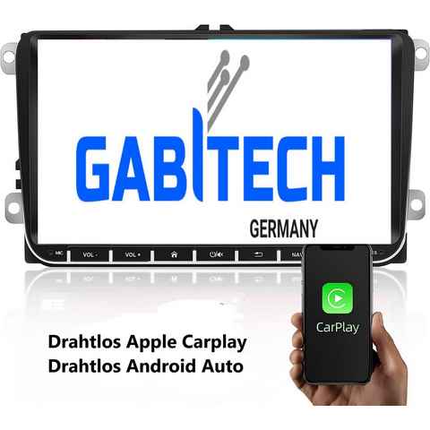 GABITECH 9 zoll Android 13 Autoradio GPS für VW Golf 5/6 V VI, Passat Autoradio (Polo, Jetta, Touran, Candy, Shran, EOS, Skoda Fabia, Octavia Yeti)