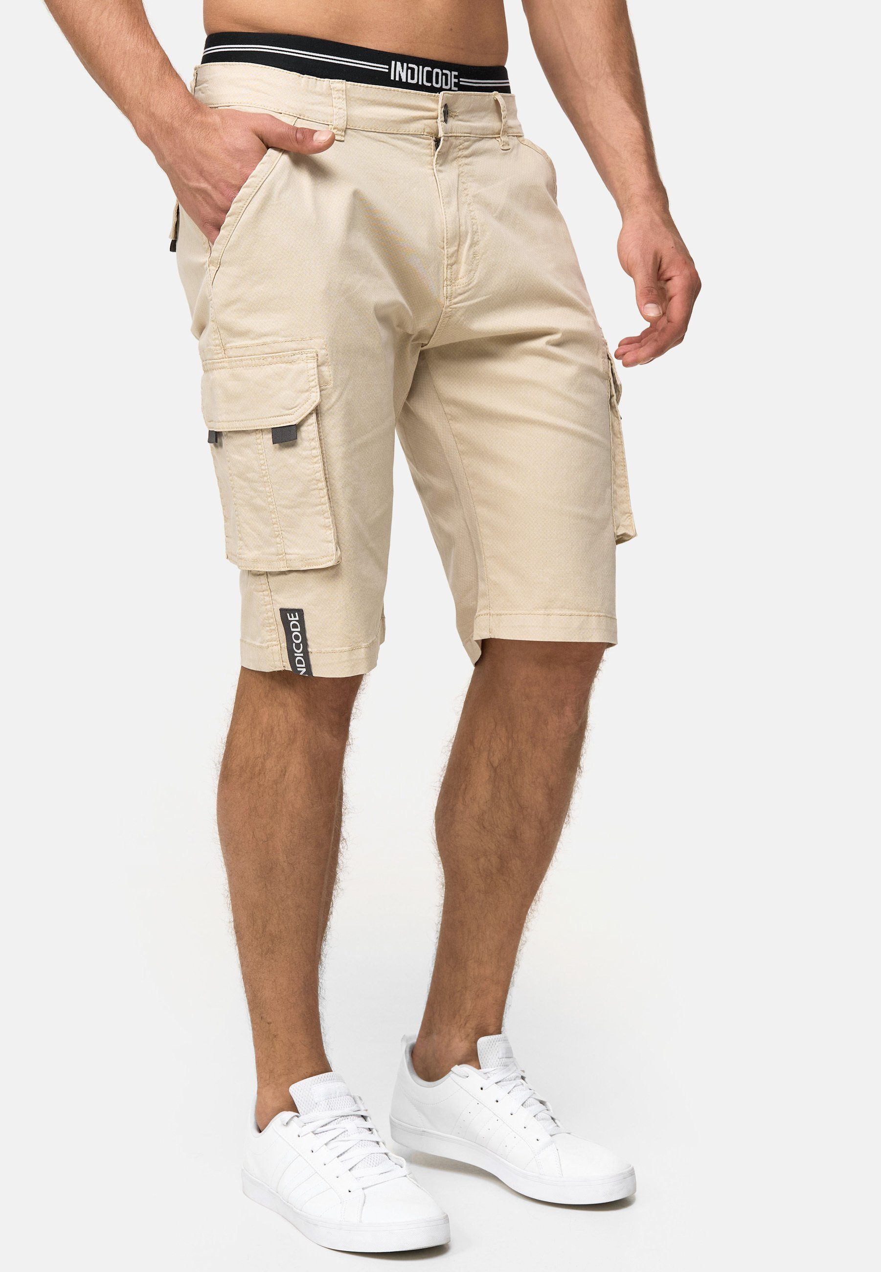 Indicode Cargoshorts Coeur aus elastischer Baumwoll-Qualität günstig online kaufen