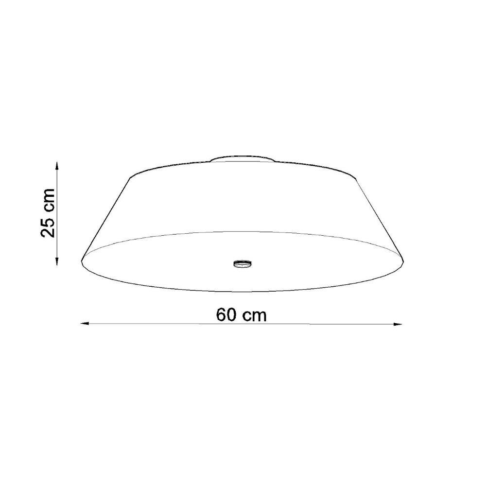 Deckenlicht warmweiss, E27 Angabe, Weiß famlights Deckenleuchte, Vaya Leuchtmittel Deckenbeleuchtung, enthalten: Deckenleuchte 600mm, 5-flammig Deckenlampe, in Nein, keine