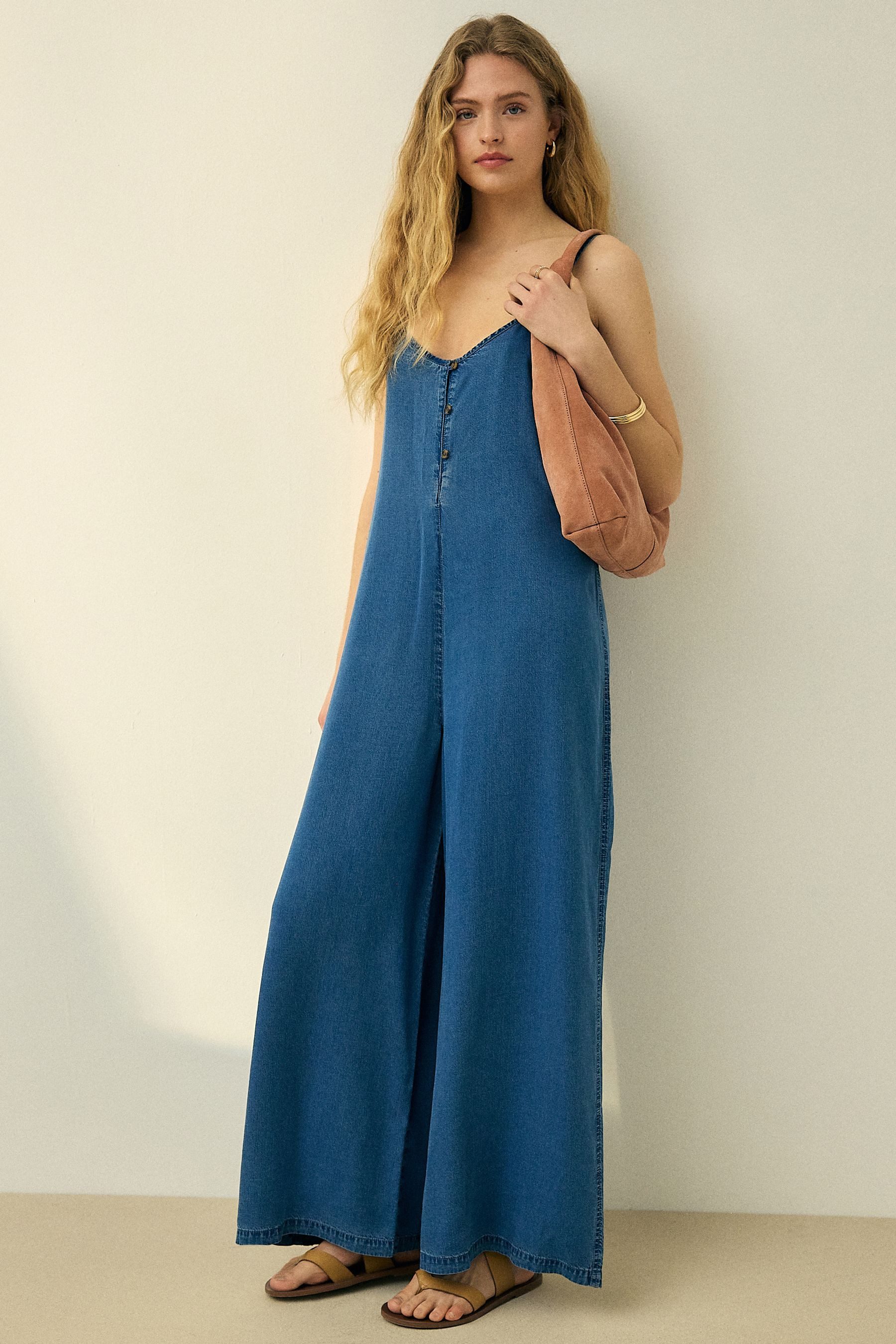 Next Jumpsuit N. Premium Tencel Weiter Denim Jumpsuit (1-tlg)