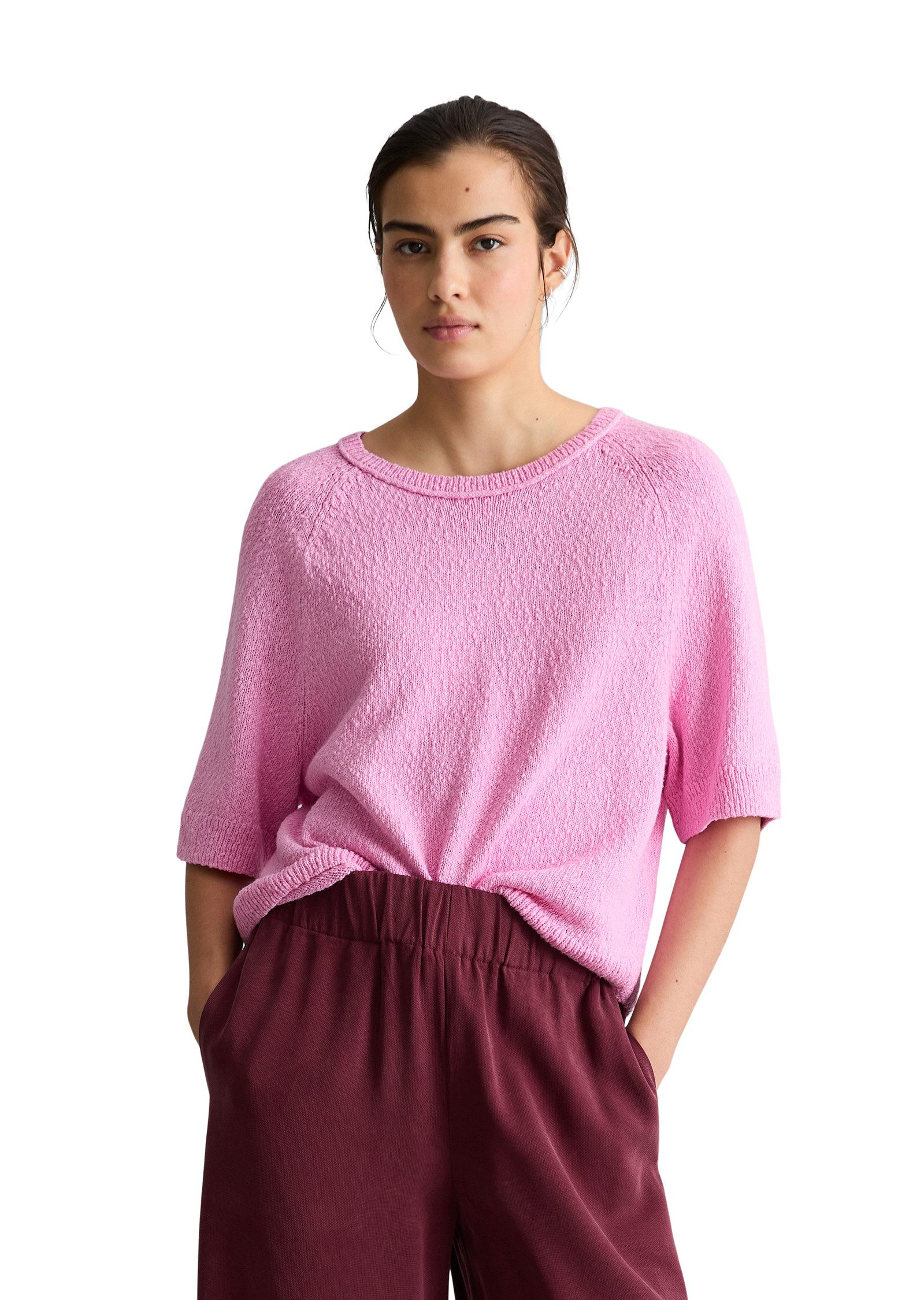 Marc O'Polo DENIM Strickpullover aus Cotton Slub Garn