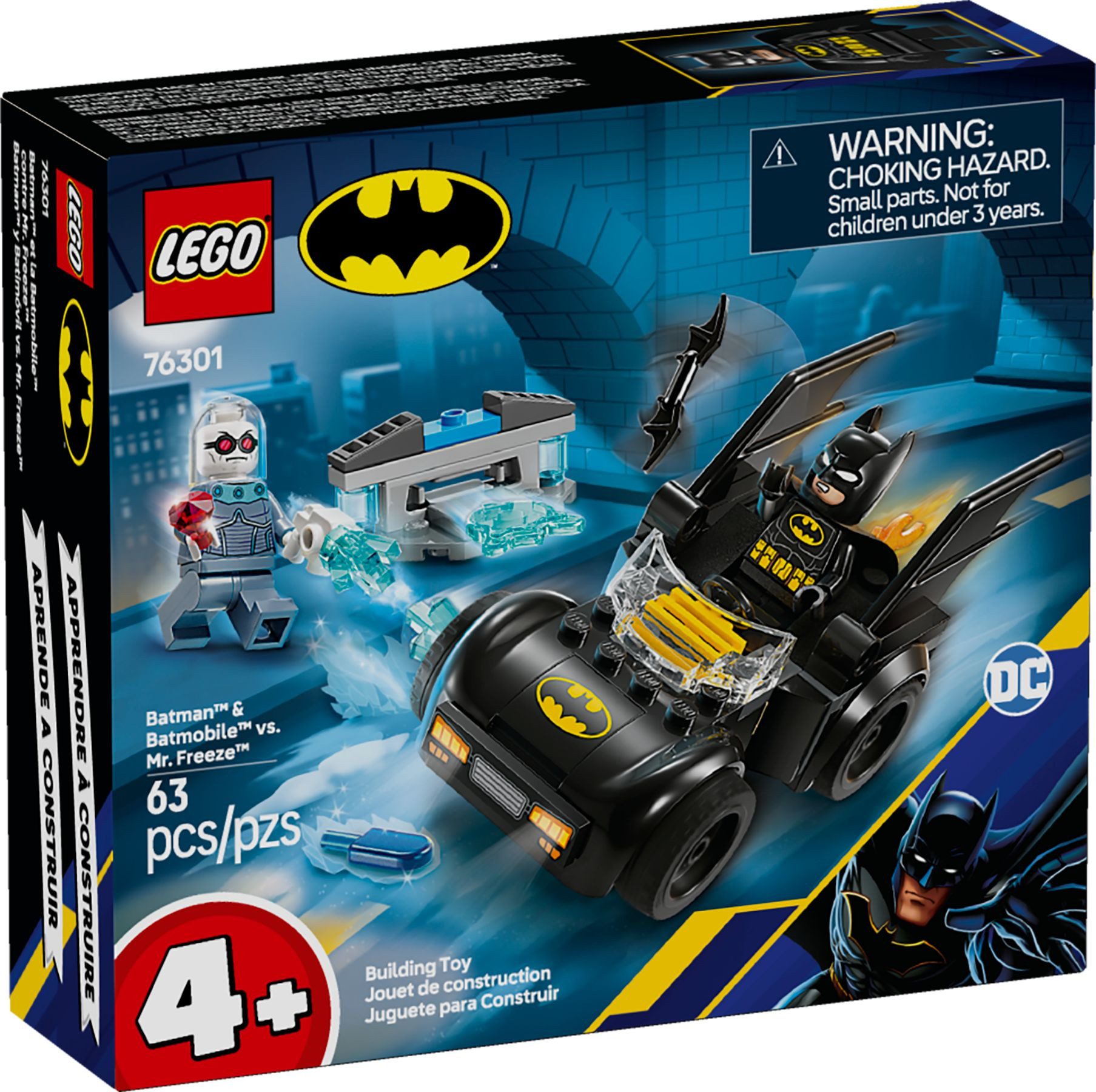 LEGO® LEGO® Super Heroes 76301 Batman™ & Batmobil™ vs. Mr. Freeze™ Konstruktionsspielsteine, (63 St)