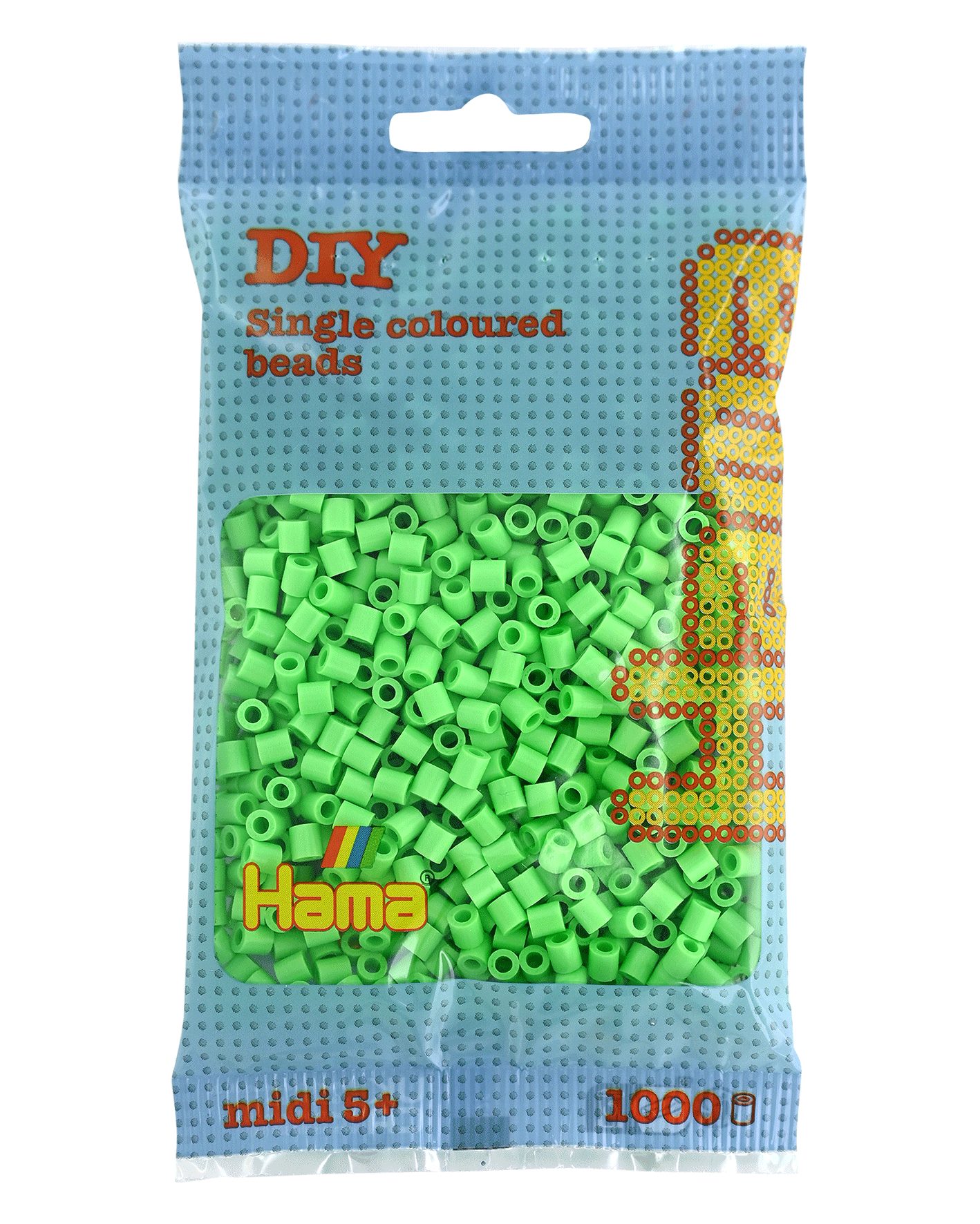 Hama Bügelperlen midi, pastell-grün, im Beutel