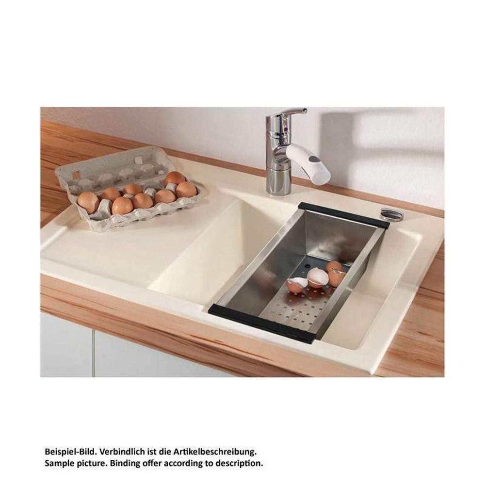 Systemceram Einbauspüle Resteschale Edelstahl
