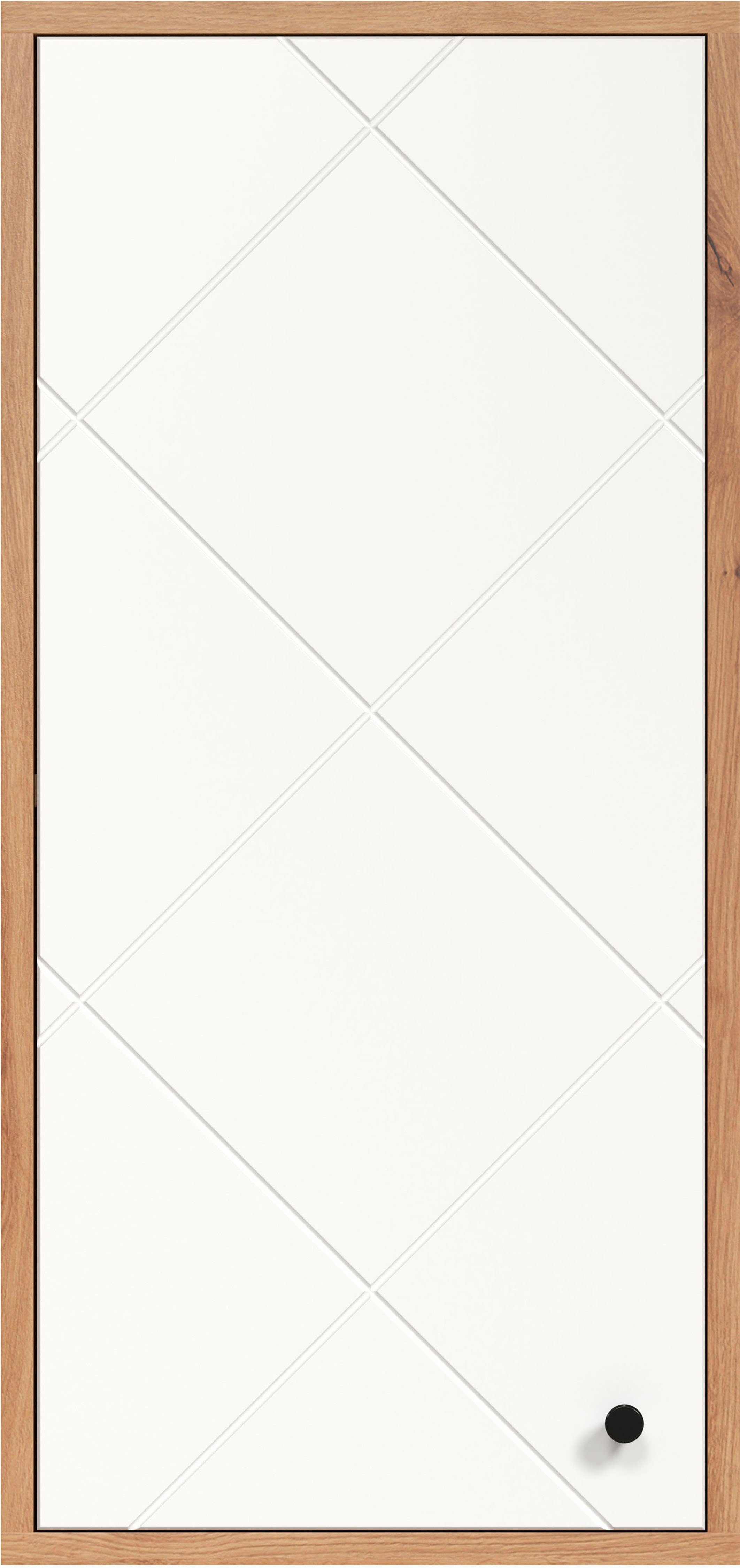 cm / weiß breit, Tür, 1 Holzoptik trendteam Hängeschrank braune (1-St) Touch klein, matt 36 hängend,