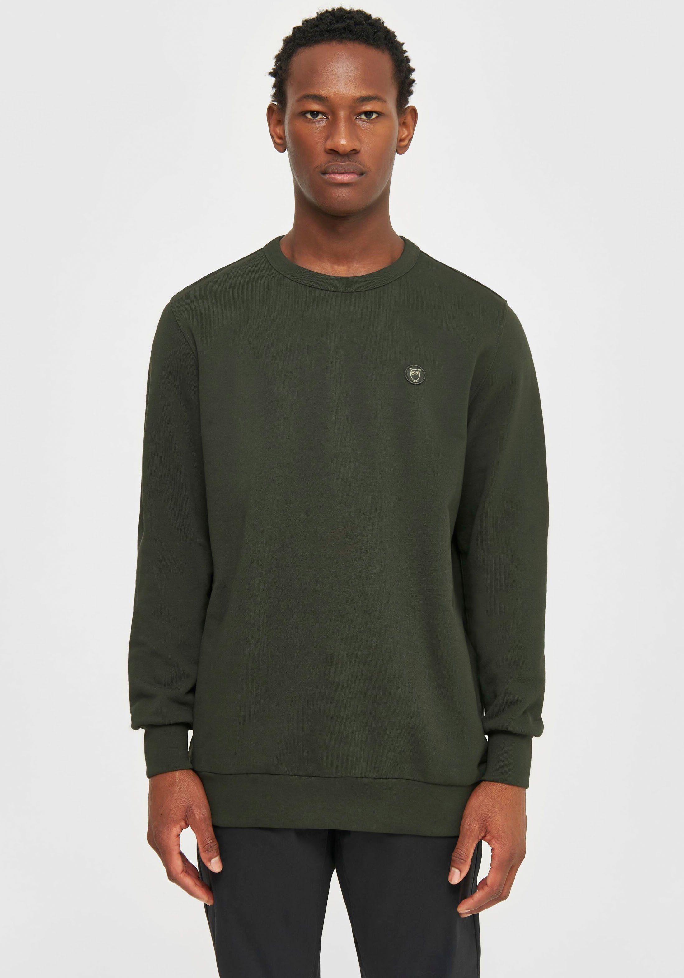 KnowledgeCotton Apparel Sweatshirt im cleanen Look günstig online kaufen