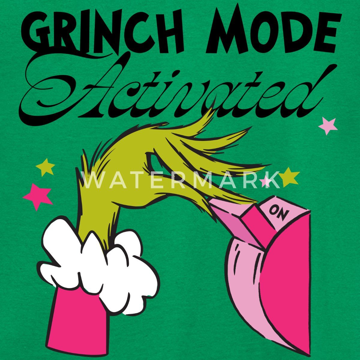Spreadshirt T-Shirt Der Grinch Statement Grinch Mode Activated Teenager T-Shirt (1-tlg)