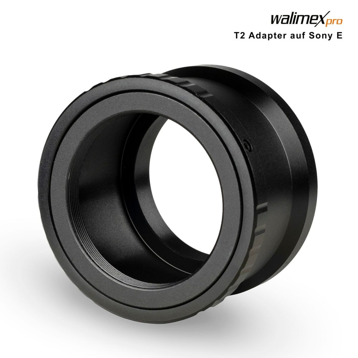 walimex pro T2 Objektiv an Sony E Objektiv-Adapter
