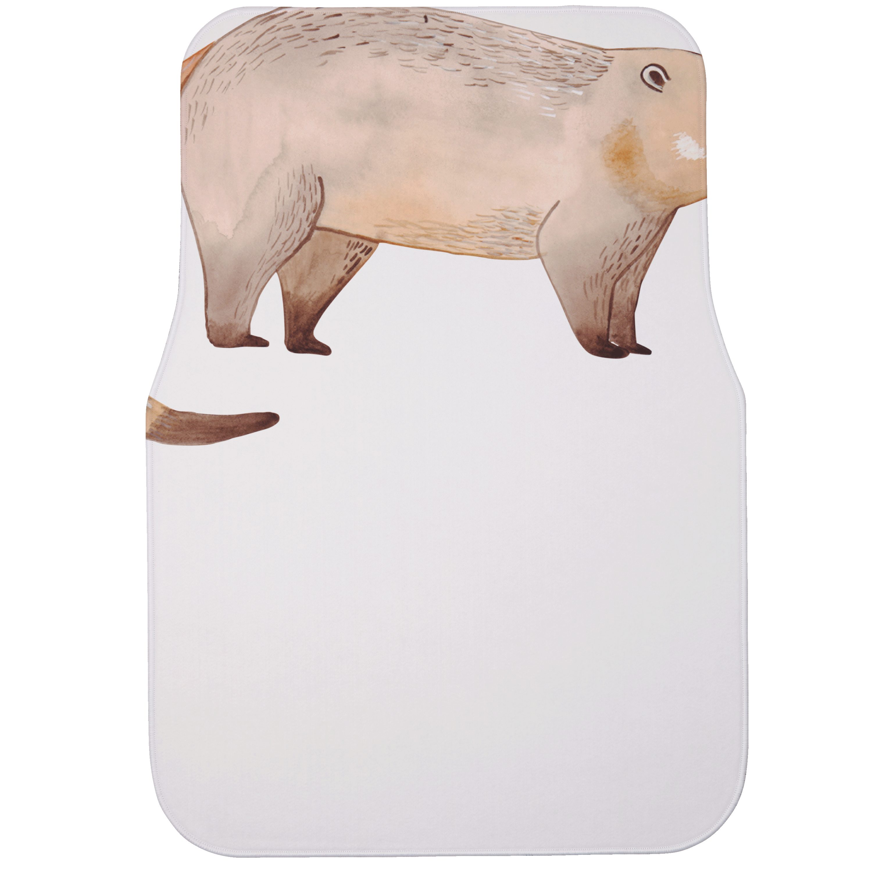 Mr. & Mrs. Panda Fußmatte Nasenbär Schwarz Geschenk, Schmutzmatte