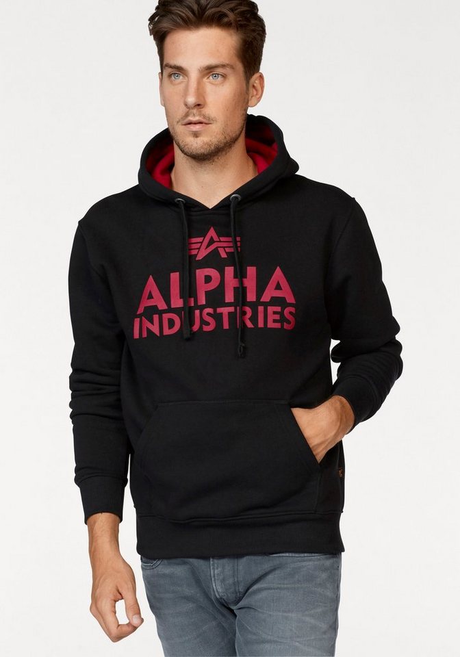 Alpha Industries Kapuzensweatshirt, Angenehm auf der Haut dank leicht  angerauter Innenseite