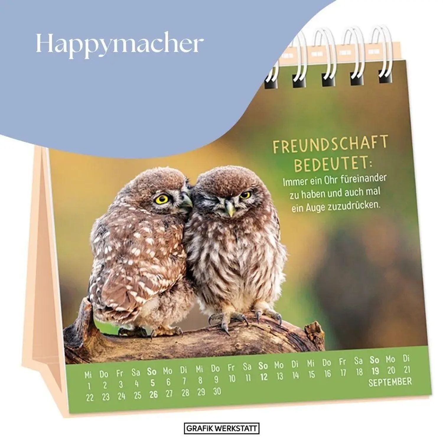 Grafik Werkstatt Tischkalender Tischkalender 2027 Happymacher – Bild 5 von 5