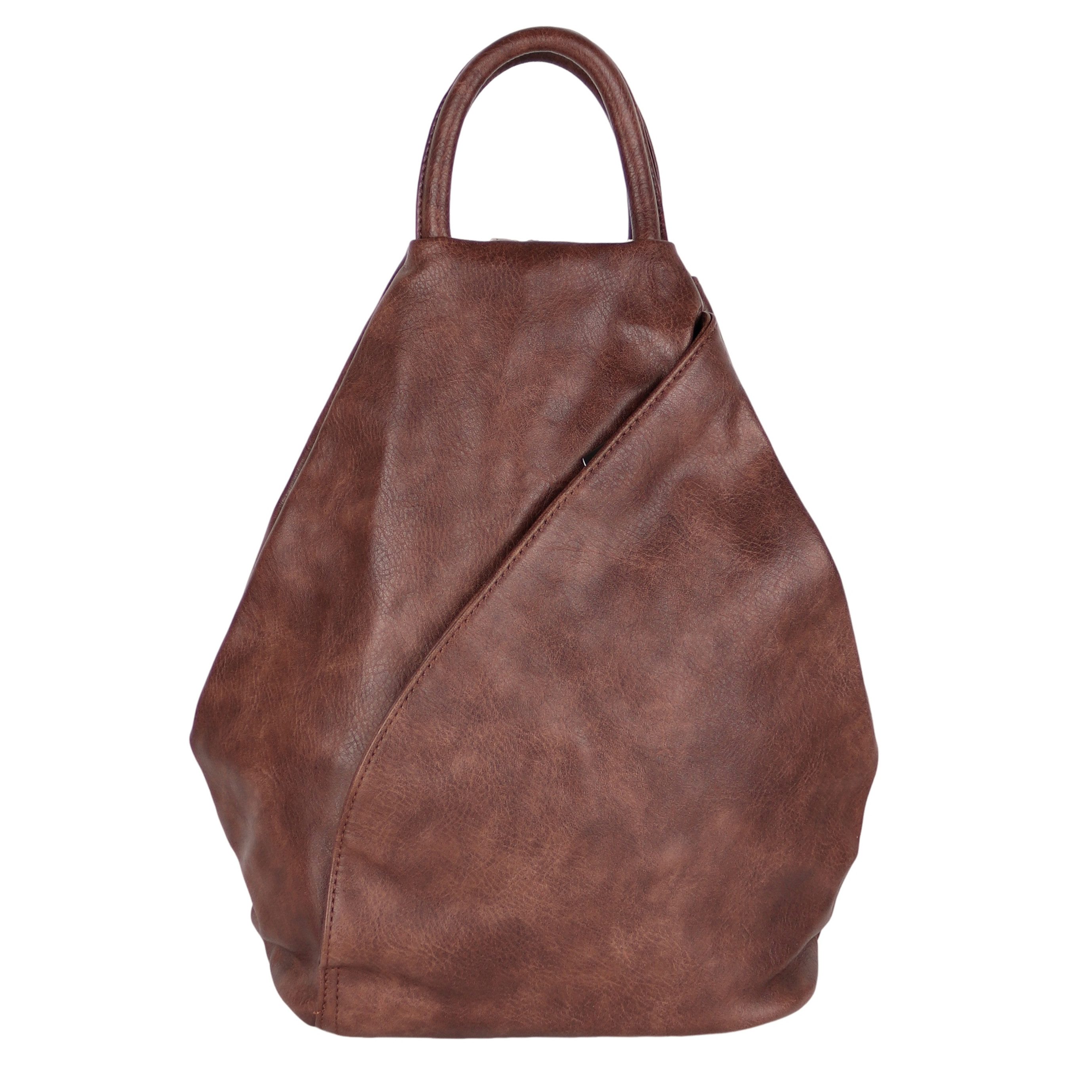MIRROSI Tagesrucksack Damen Rucksack aus Kunstleder (ca. 30x34x14cm), aus hochwertigem Kunstleder, Rucksack, Daypack