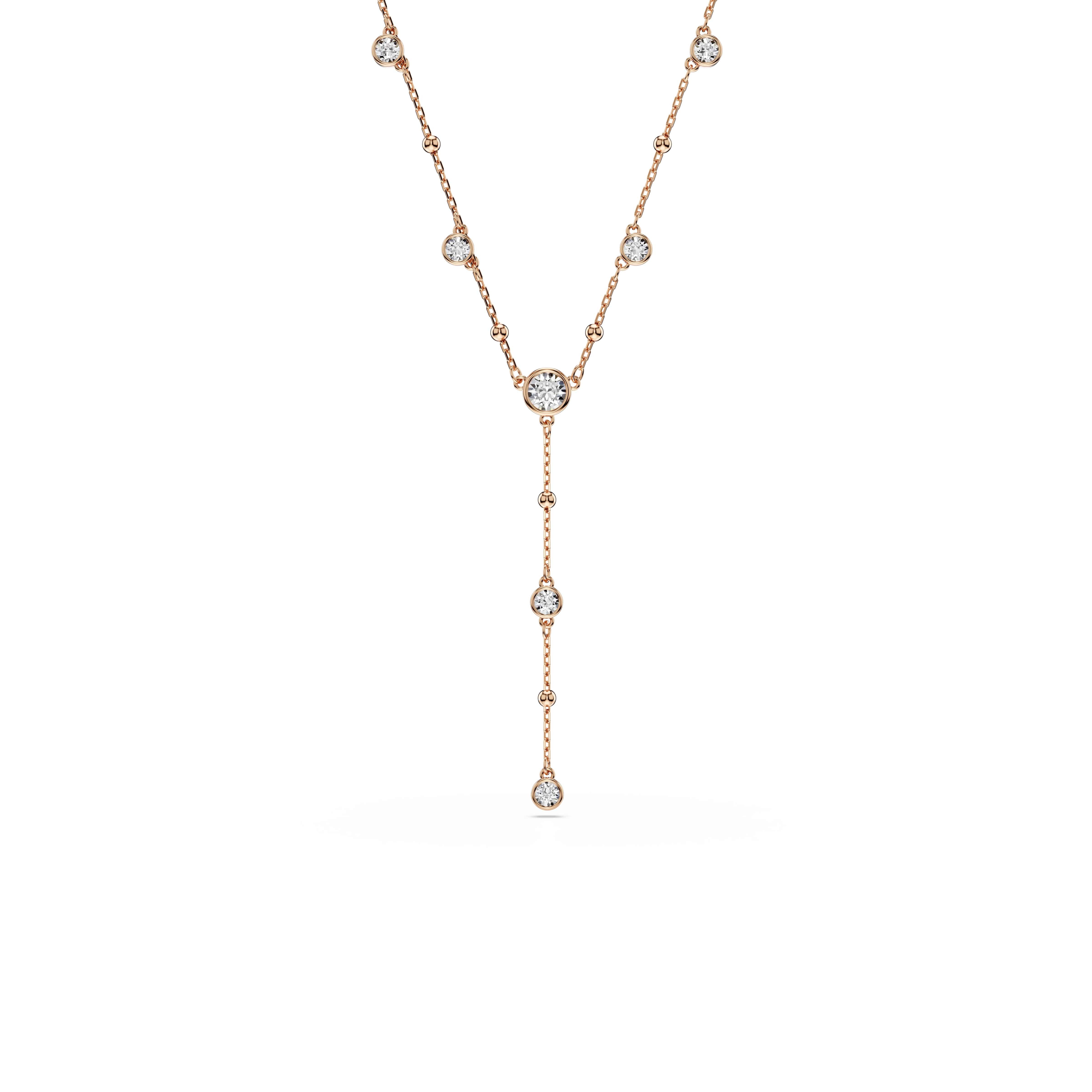 Swarovski Y-Kette Schmuck Geschenk IMBER Halskette, mit Swarovski® Kristall