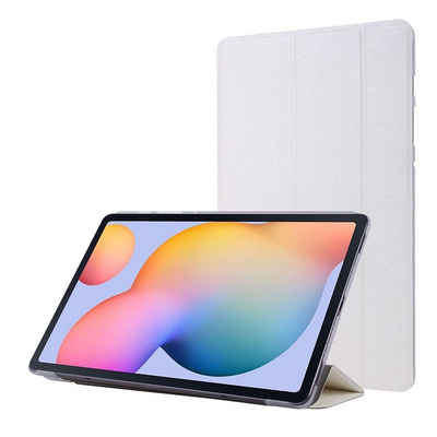 König Design Tablet-Hülle Samsung Galaxy Tab S7, Schutzhülle für Samsung Galaxy Tab S7 Tablethülle Schutztasche Cover Standfunktion Weiß