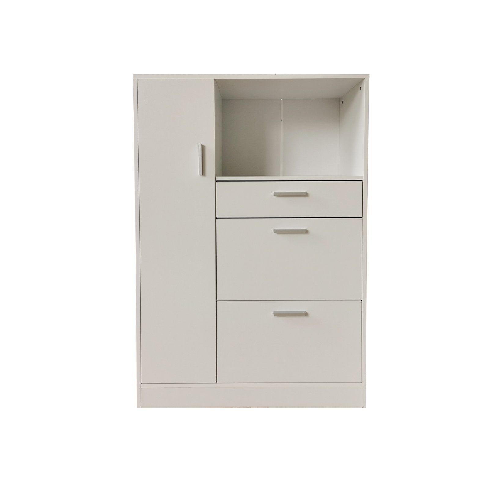 HTI-Line Küchenbuffet Küchenschrank Kombi L Blanca (Stück, 1-St., 1 Küchenschrank Kombi L Blanca) Küchenbuffet Mehrzweckschrank Mikrowellenschrank