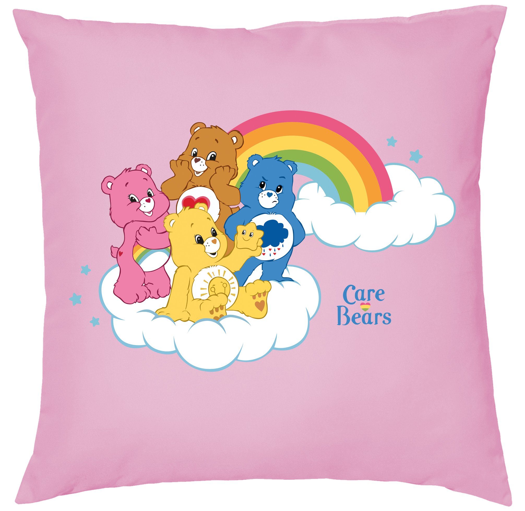 Blondie & Brownie Dekokissen Glücksbärchis Care Bears Hab-Dich-lieb Bärchis Wolkenland mit Füllung