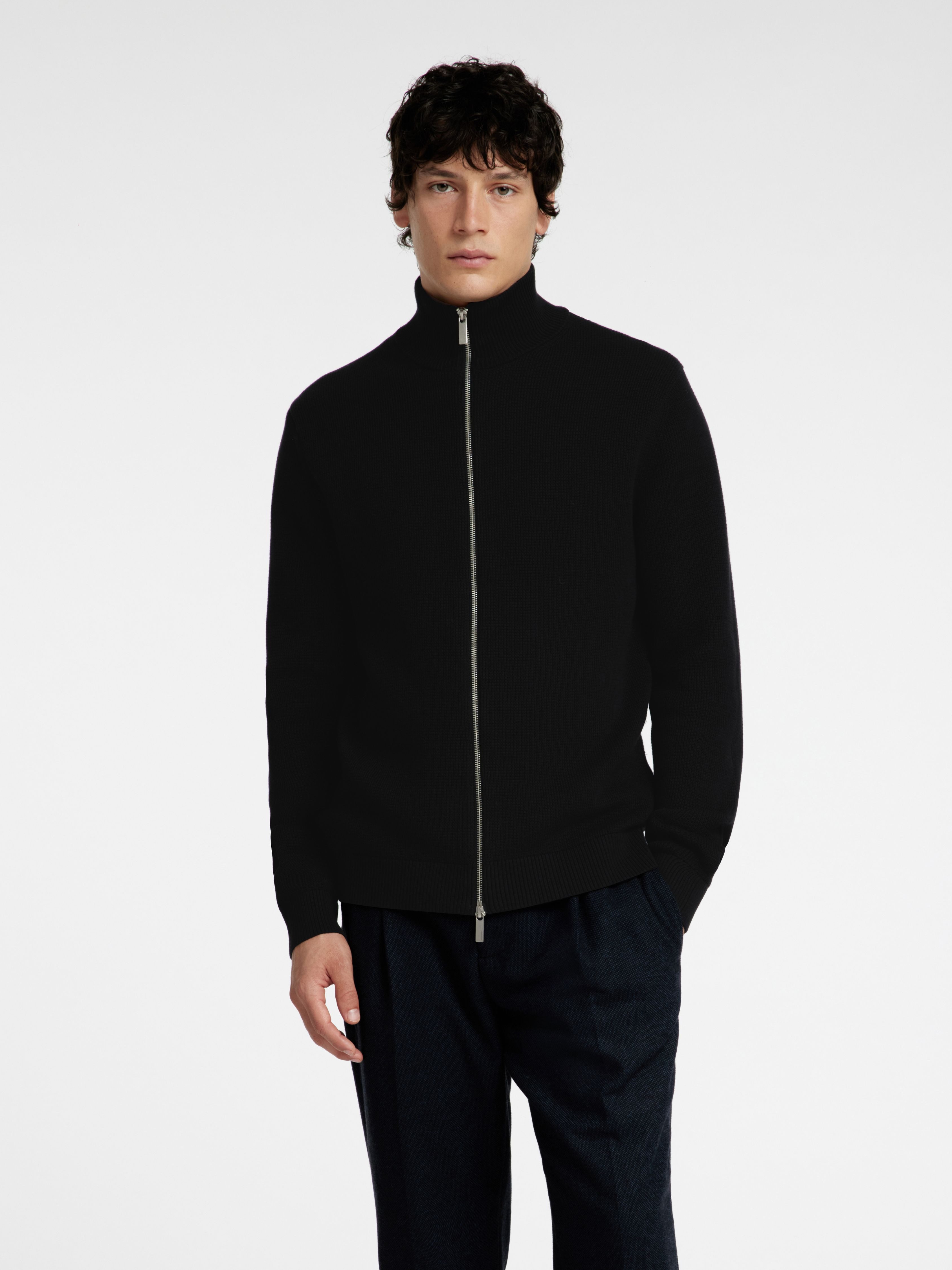 Selected Herren Strickjacke SLHDANE LS KNIT STRUCTURE FULL ZIP - Regular Fi günstig online kaufen