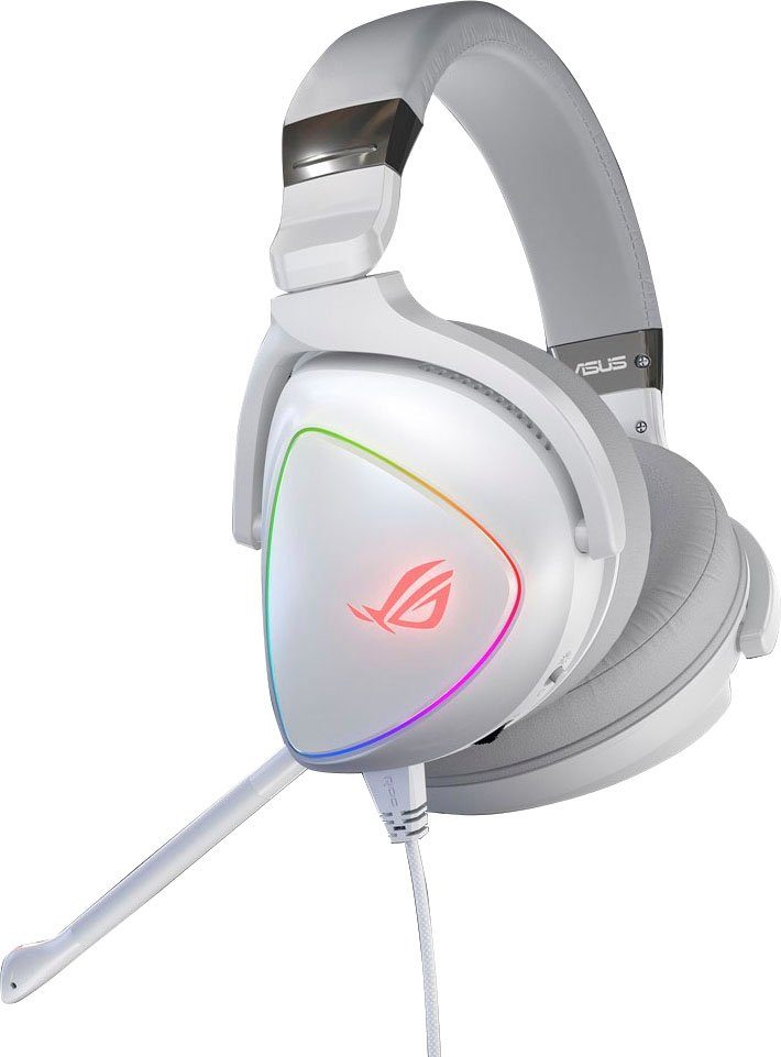 Asus White Edition (Mikrofon Delta abnehmbar) Gaming-Headset ROG