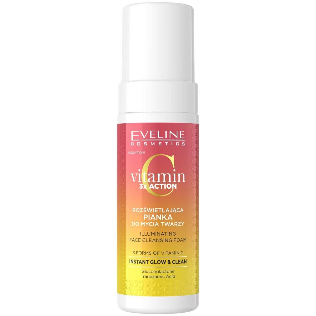 Eveline Cosmetics Körperpflegemittel Vitamin C 3x Action illuminierender Gesichtsreinigungsschaum 150ml