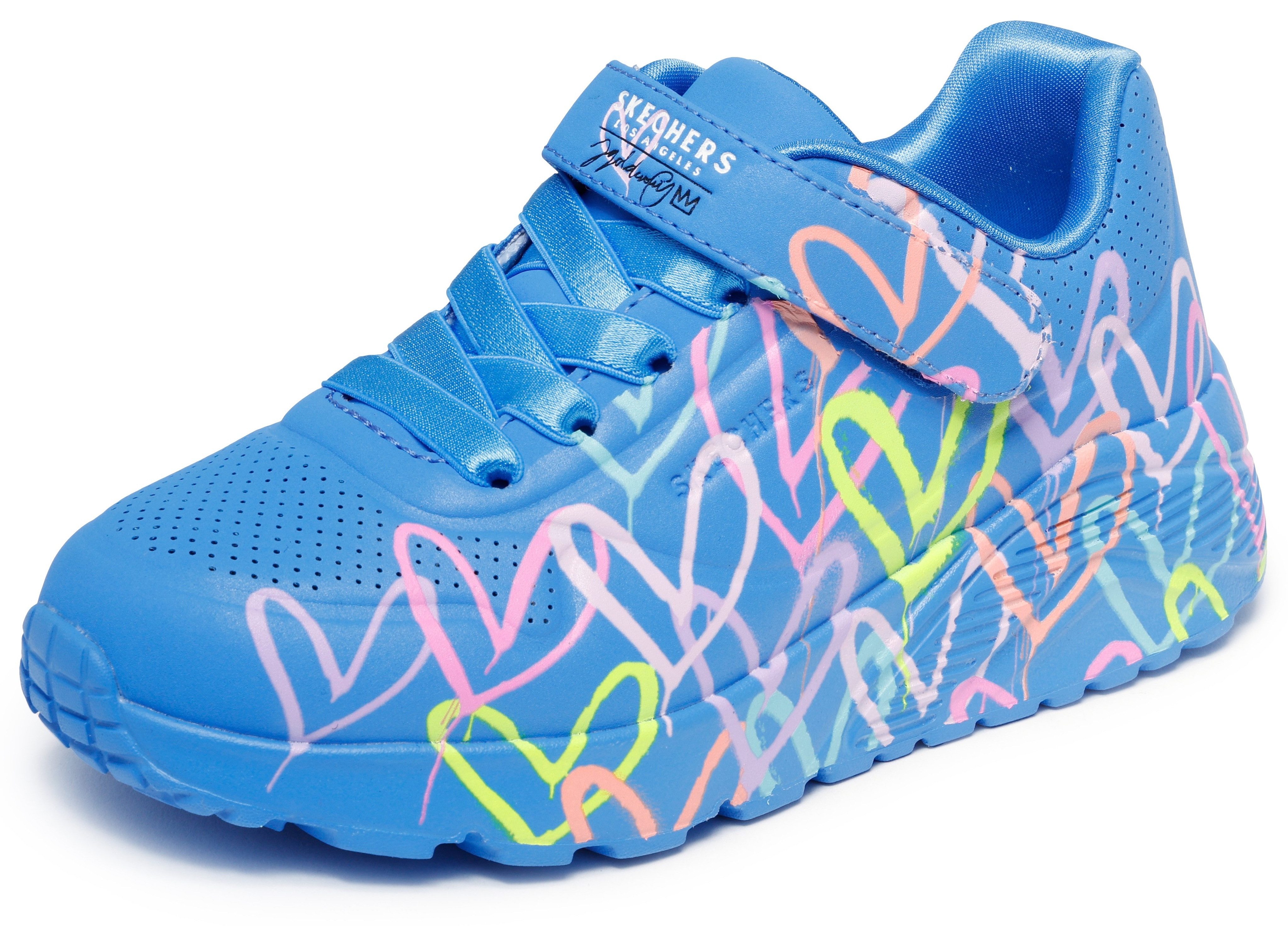 Skechers UNO LITE - LOVE LEVITATE Sneaker Schnürschuh mit bedruckter Sohle, Größenschablone zum Download