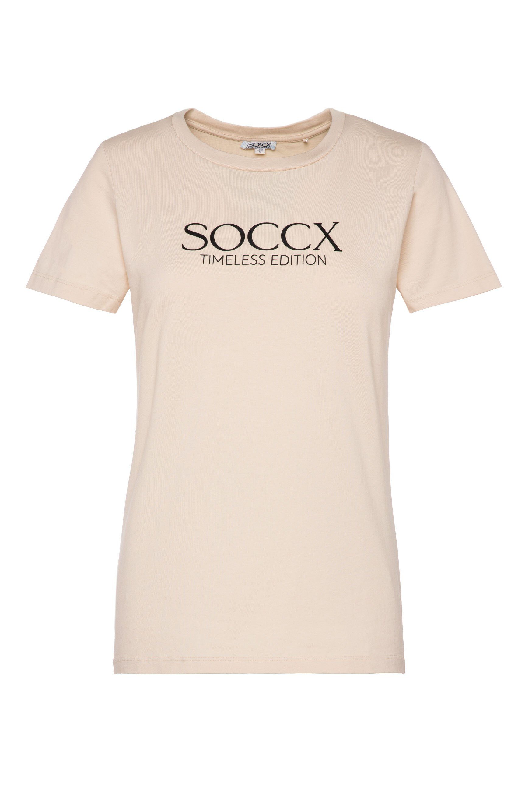 SOCCX Rundhalsshirt Baumwolle aus
