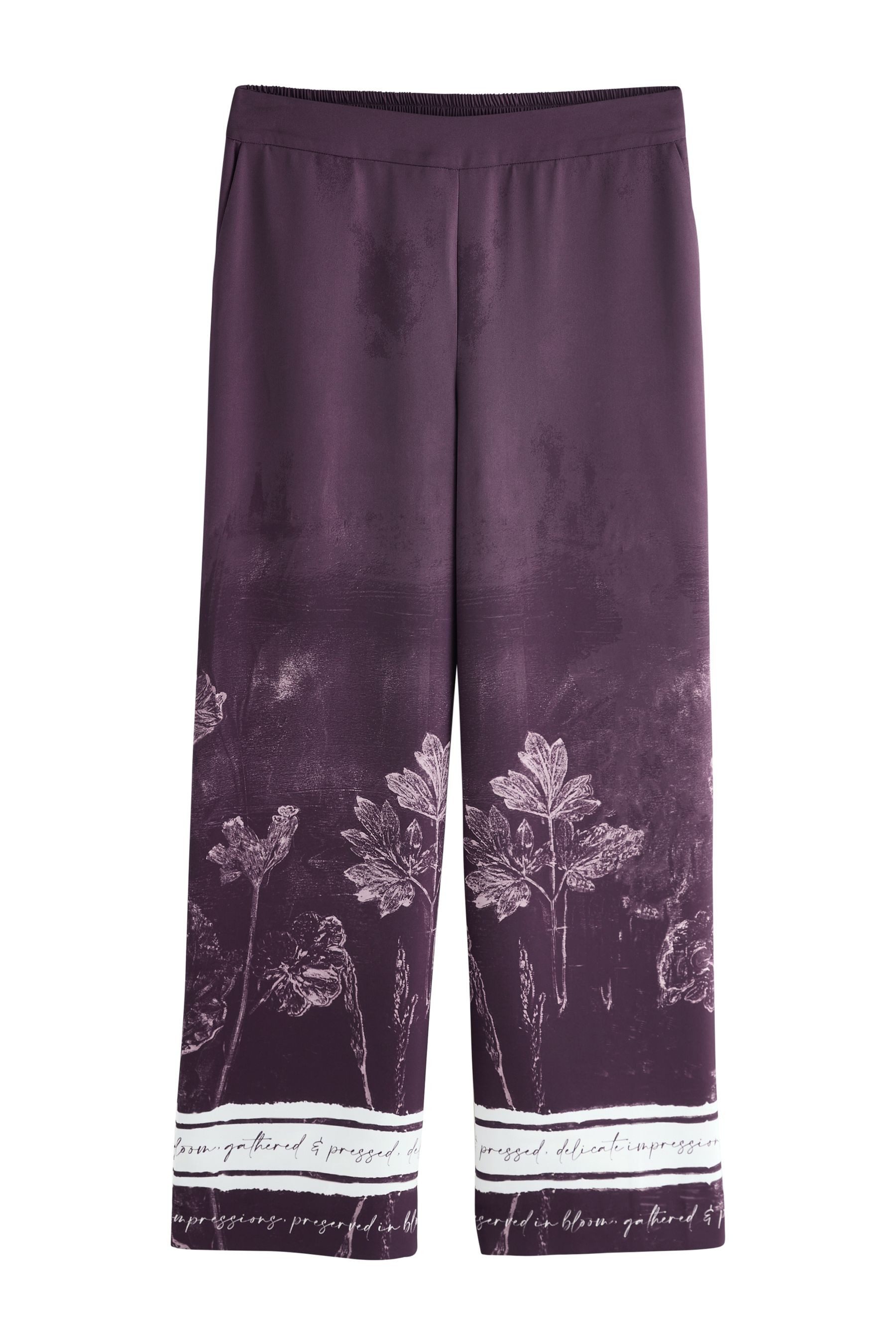 Palazzohose Elastische Hose mit weitem Bein