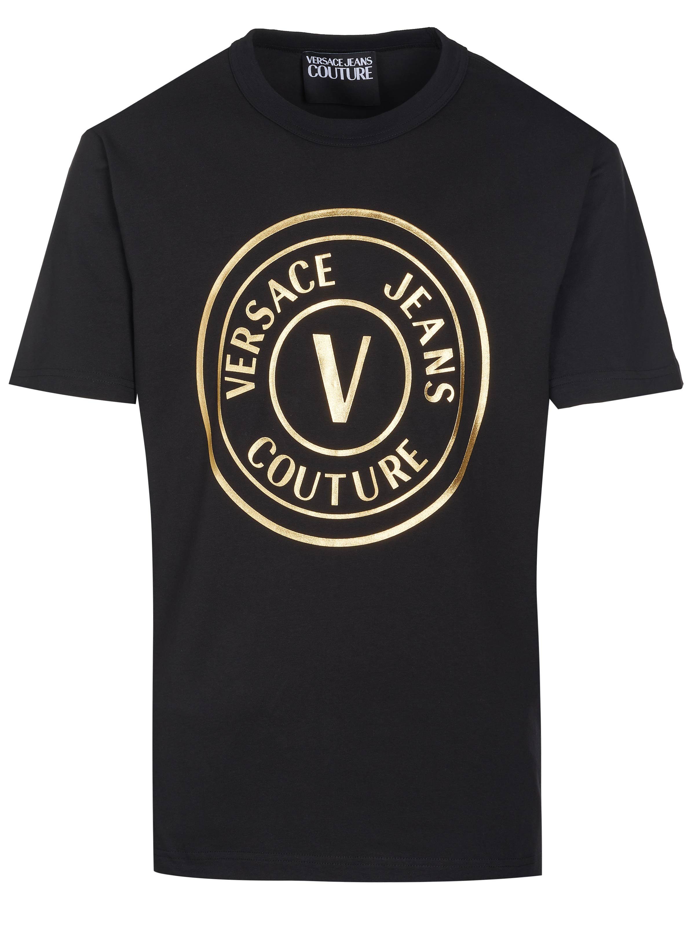 Versace T-Shirt Versace Jeans Couture T-Shirt schwarz