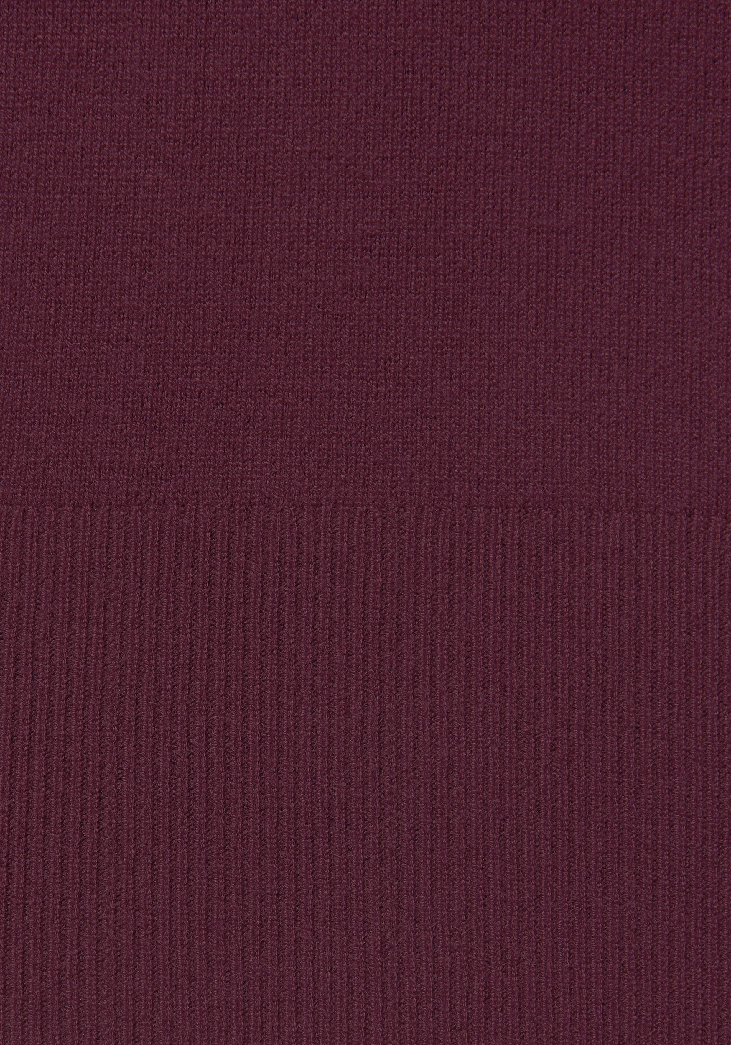 LASCANA Strickpullover mit Zierknöpfen am Ärmelabschluss, leichter Rollkragenpullover, Basic