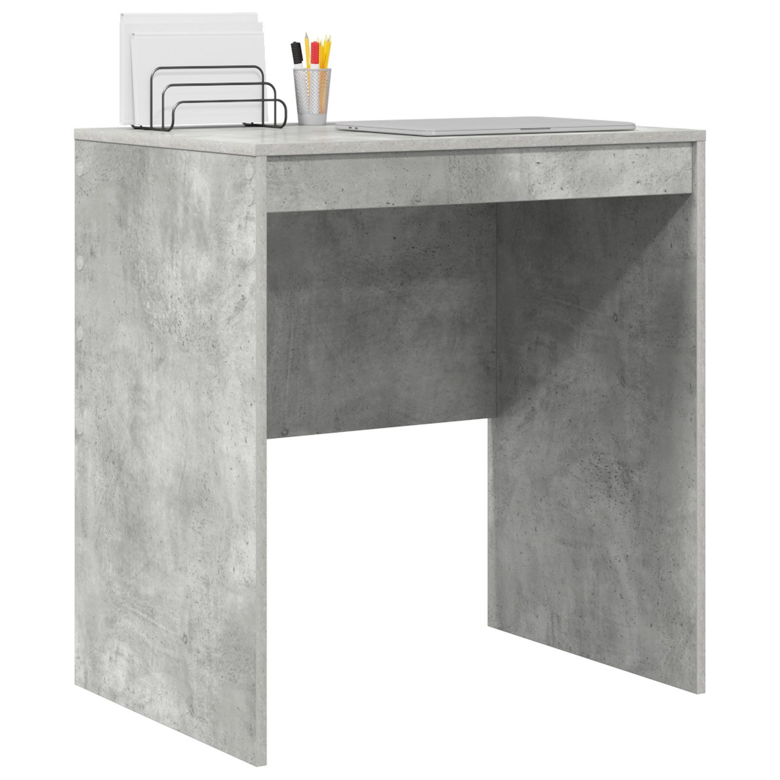 vidaXL Schreibtisch Schreibtisch Beton grau MDF günstig online kaufen