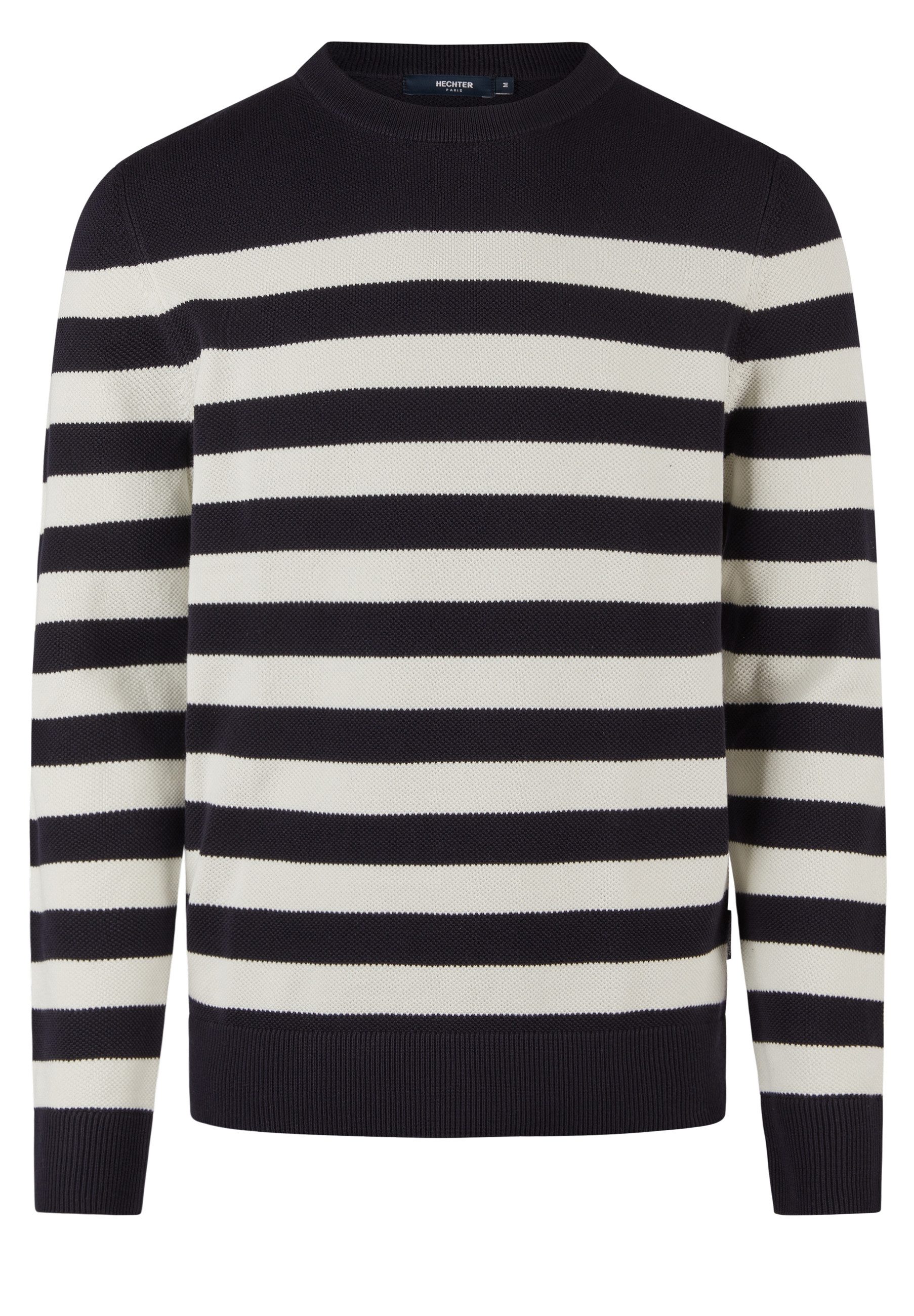 HECHTER PARIS Strickpullover mit Streifen (1-tlg)