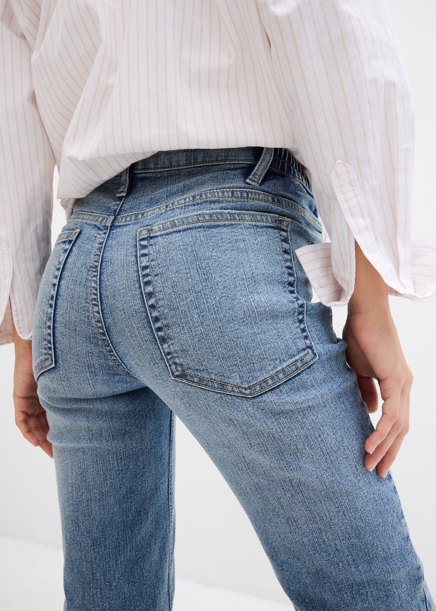 bonprix Umstandsjeans loose fit, gerades, locker geschnittenes Bein