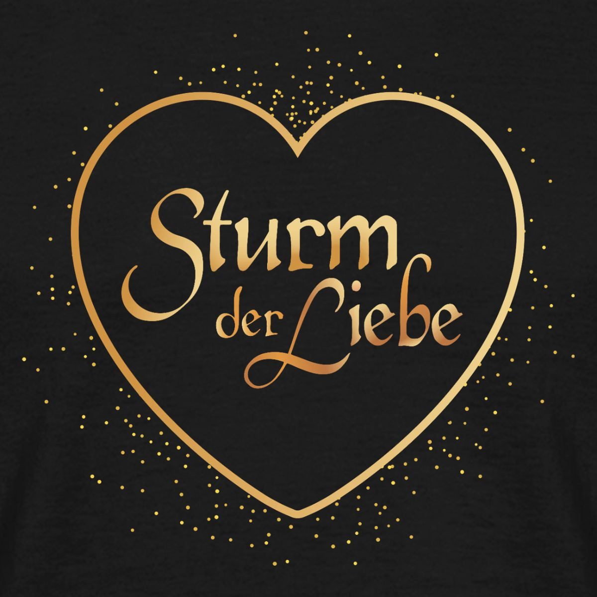 Spreadshirt T-Shirt Sturm Der Liebe Schriftzug Mit Herz Männer T-Shirt (1-tlg)