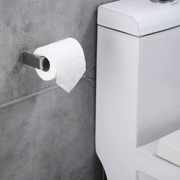 HYTIREBY Toilettenpapierhalter Selbstklebend Klopapierhalter mit Ablage, Edelstahl Klorollenhalter für Küche Badzimmer
