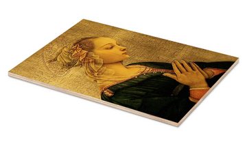 Posterlounge Holzbild Fra Filippo Lippi, Madonna, Malerei