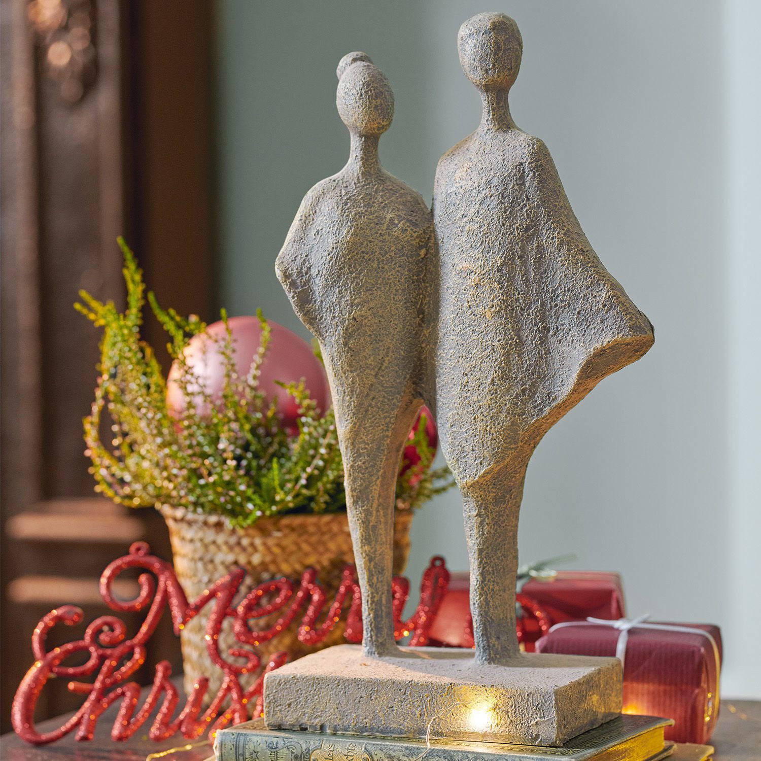 Mirabeau Dekofigur Skulptur Teslin antikgrau günstig online kaufen