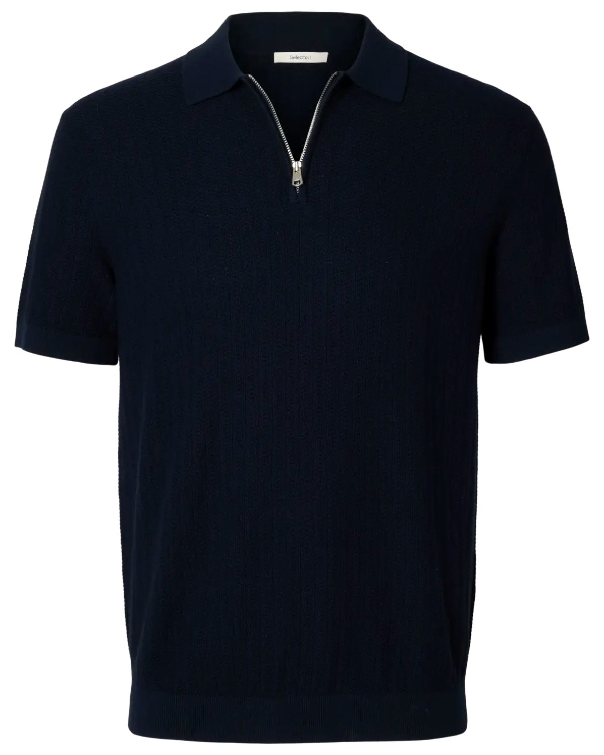 SELECTED HOMME Poloshirt mit halbem Reißverschluss