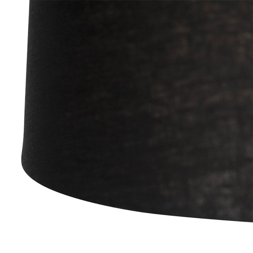 Qazqa Pendelleuchte Blitz, ohne Leuchtmittel, Warmweiß, QAZQA Hängeleuchte, e27, Schwarz, linen, Modern