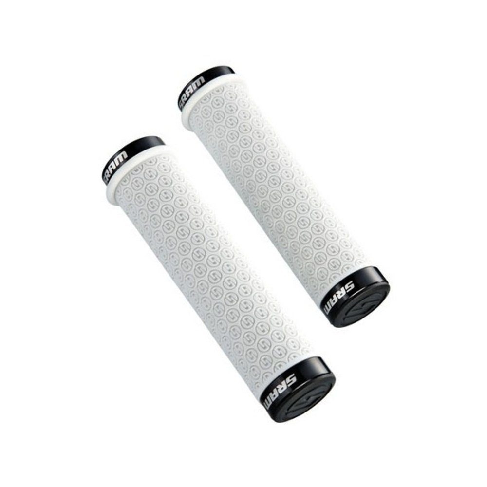 SRAM Fahrradlenkergriff Silikongriffe mit Schraubensicherung, Doppelklemmen und End Plug, 139