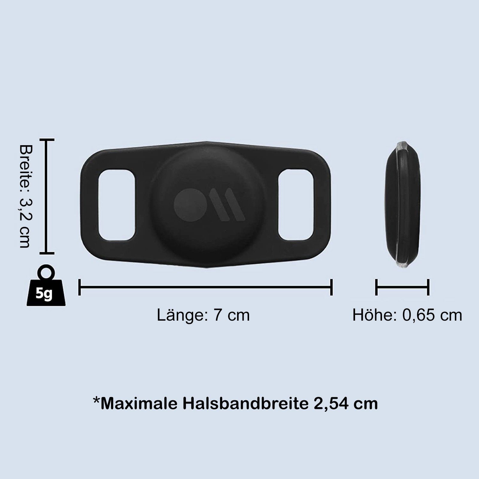 Case-Mate Hundehalsband-Anhänger Hundehalsband Halterung für AirTags, AirTag Hülle Hund (Haustier-Halsband Hülle)