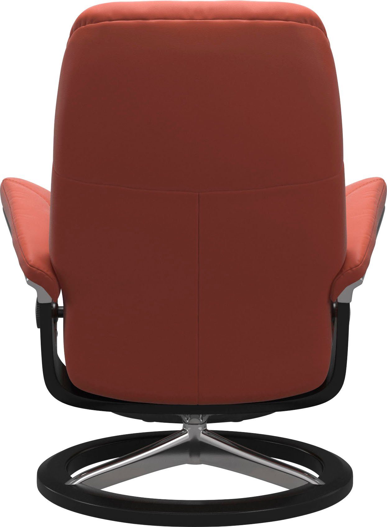 Stressless® Relaxsessel Consul (Set, Relaxsessel mit Hocker), mit Hocker, mit Signature Base, Größe S, Gestell Schwarz