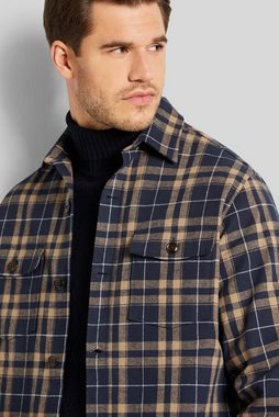 bugatti Langarmhemd Overshirt mit aufgesetzten Taschen