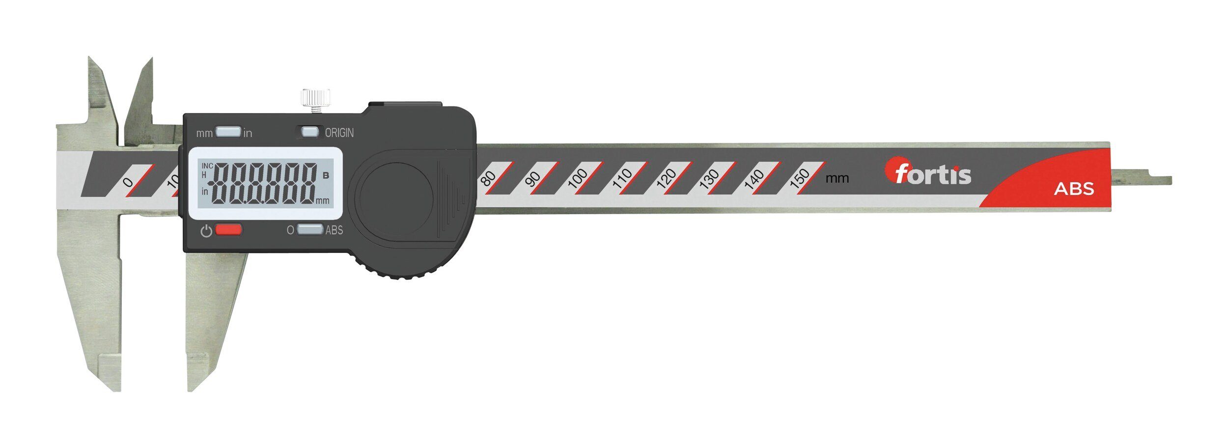 fortis Messschieber, Digital 150/0,01 mm ABS