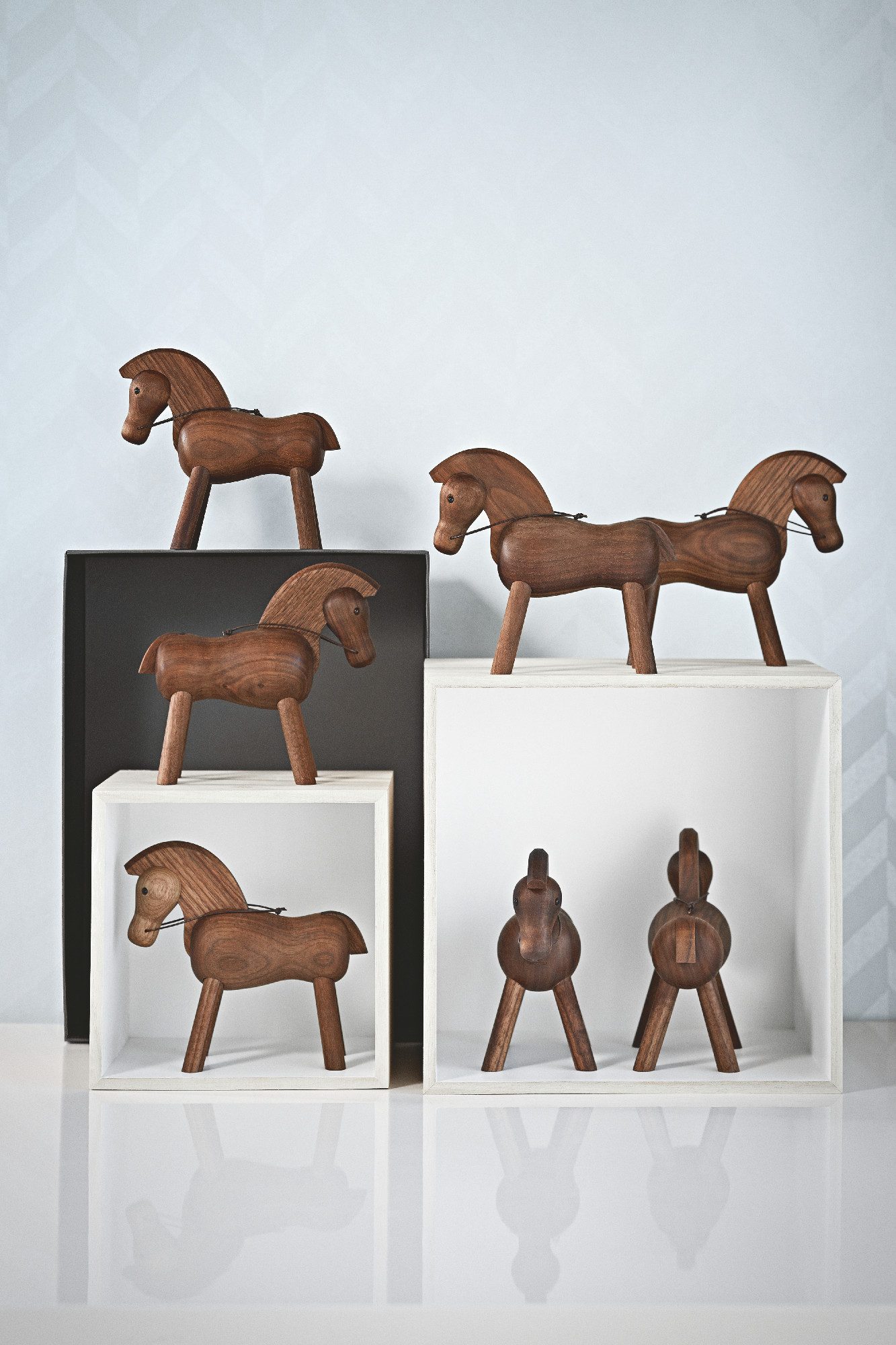 KAY BOJESEN Denmark Dekofigur Kay Bojesen Pferd H14 cm walnuss